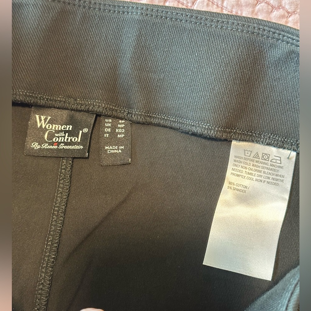 Women With Control Prime Stretch Denim Regular Wide Leg Pants - Small Petite - Picture 7 of 13
